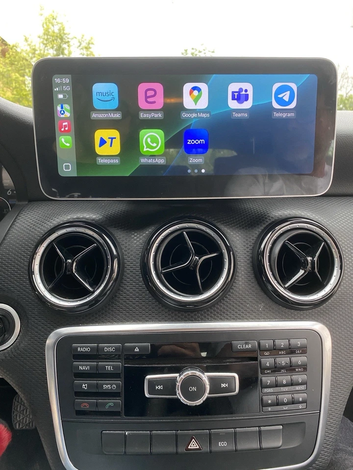 CARPLAY Autoradio Android Auto Mercedes  Classe A W176 GLA X156 CLA C117  Navi - Immagine 3 di 4
