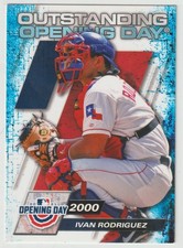 2021 Topps Opening Day Ivan Rodriguez #OOD-1 Outstanding Opening Days Rangers