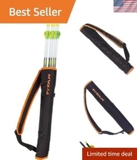 Versatile Youth Back Arrow Quiver - Ambidextrous 19'' Holder for Young Archers