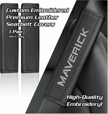Ford Maverick - 2pc Made-to-order Premium Leather Seat Belt Pad Cover Ford Maverick - 2pc Made-to-order Premium Leather Seat Belt Pad Cover