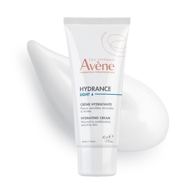 Avène Hydrance LIGHT Hydrating Emulsion, Daily Face Moisturizer Cream, Non-Comed