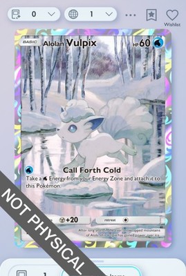 Pokemon TCG POCKET - Alolan Vulpix 1⭐, Celestial Guardians