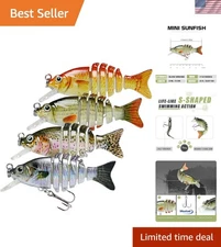 Ultra-Realistic Mini Fishing Lures with Treble Hooks – Ideal for Family Fishing