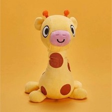 Yellow Brown Pink Giraffe Plush Stuffed Toy Medium Washable 14-24 in