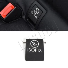 1x Black Child Seat Hook Anchor ISOFix Cover Cap For Mercedes-Benz GLC 2016-2021