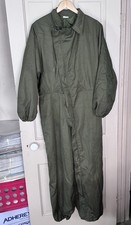 Vtg US Military Mechanic Olive Drab Green Mens Coverall Uniform Medium