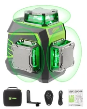 Laser Level 3x360° Self Leveling, 3D Green Cross Line Laser for Construction ...
