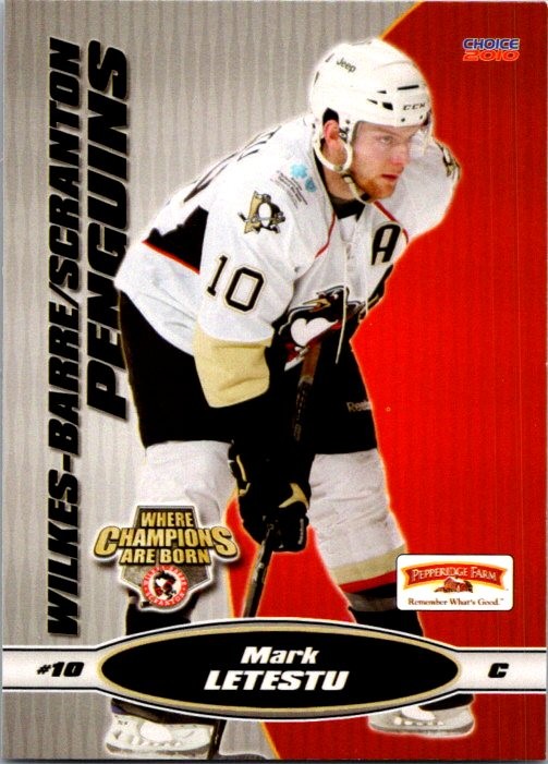 2009-10 Choice Wilkes Barre/Scranton Penguins (AHL) #17 Mark Letestu