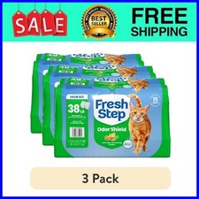 (3 pack) Fresh Step Odor Shield Multi Cat Clumping Litter, Gain Original, 38 lb 0.44 per pound