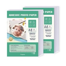 4x6 Self Adhesive Photo Paper, Sticky Glossy Photo Paper for Inkjet Printer, ...