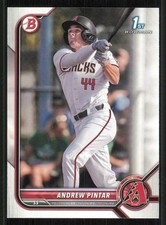 2022 Bowman Draft #BD138 Andrew Pintar