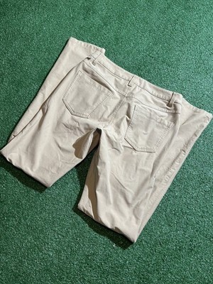 Lululemon Utilitech Mens Pants 30 x 32 Tan Zip Fly LM5ABMS Abrasion Resistant