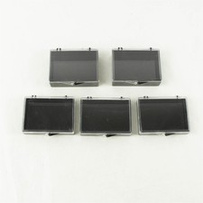 Lot of 5 Plastic Storage Cases Small Parts Organizer Craft Travel