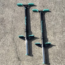 Flybar Velocity Pogo Sticks Black and Teal Outdoor Toy X2