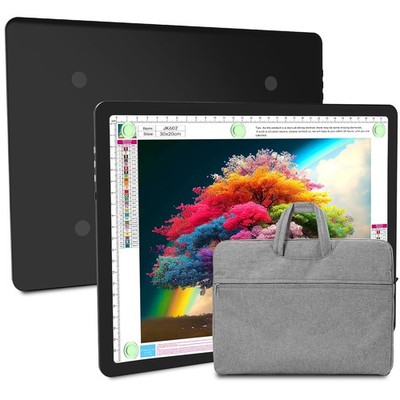 Elice Rechargeable A4 Light Pad with Carry Bag, Black 