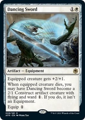 Dancing Sword #8 *Foil* (MP) Adventures in the Forgotten Realms (AFR) MTG