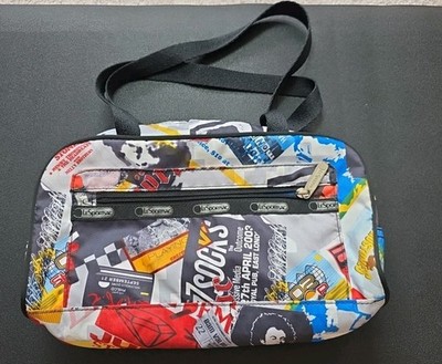 Le Sportsac MUSIC Design NYLON Bag Handle Strap Women's Handbag Purse