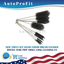 10PCS Set Nylon Cleaning Straw Brush Cleaner Bottle Tube Pipe Small Long US