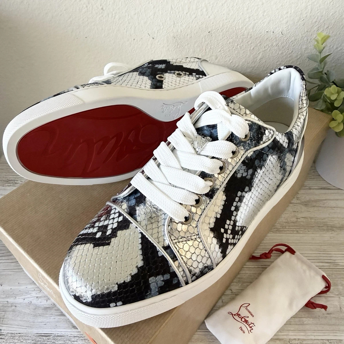 Christian Louboutin Silver Athletic Shoes for Women for sale | eBay