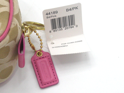 バッグ Coach Poppy Chan Pinky wristlet Coach Poppy Chan Pinky Signature Op Art C Cosmetics Bag Pouch NWT