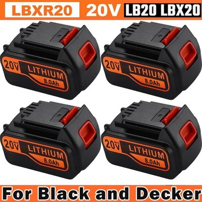 3.8/8Ah Battery For BLACK&DECKER 20V Li-Ion Battery LBXR2020 LCS1620 LBXR20 LB20