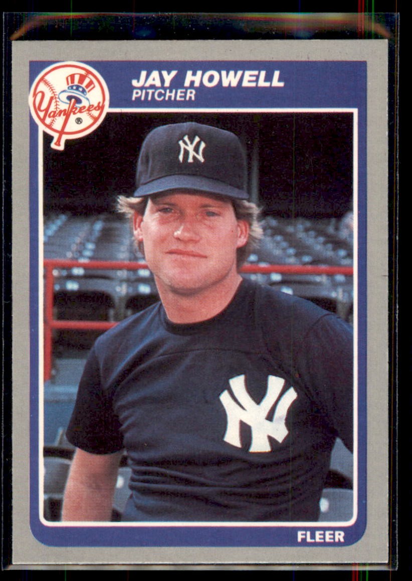 1985 Fleer Jay Howell #131 New York Yankees