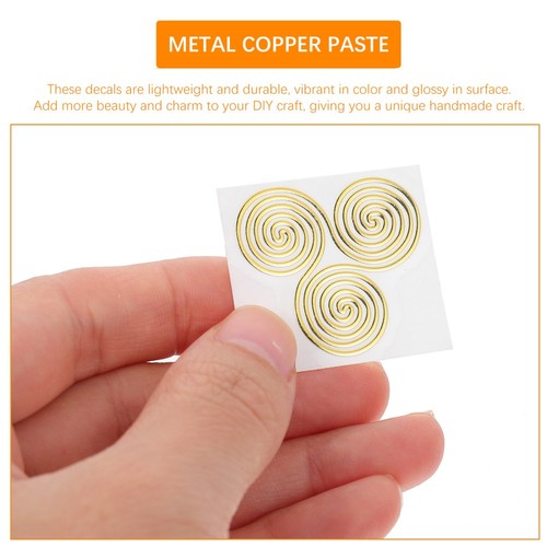 20 Pcs Metall-Kupfer-Aufkleber Vintage-Planer-Aufkleber Für Das Telefon - Afbeelding 12 van 12