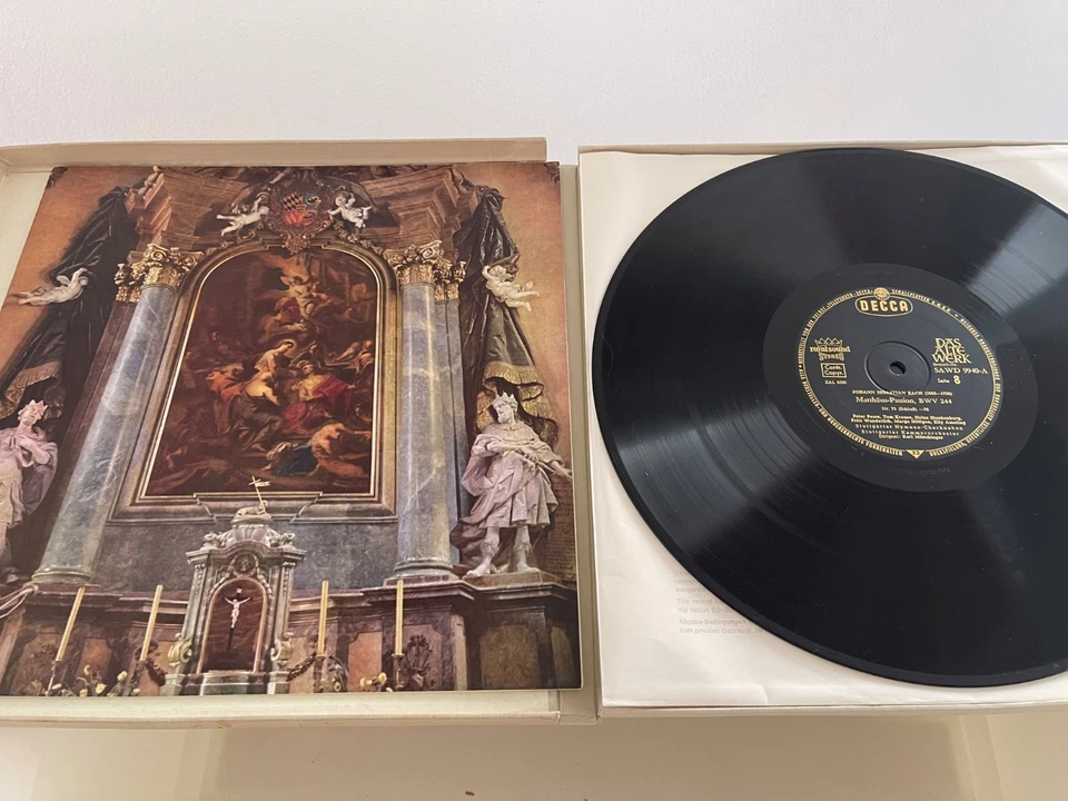 MUNCHINGER - MATTHÄUS PASSION 4 LP BOX - BLACK DECCA SXL STEREO 9937-40 - TOP! - Image 2 of 4