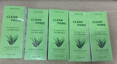 5x Dog & Cat Clean Paws No-Rinse Foaming Pet Foot Washer 5oz 150ml Lot 5 Boxes