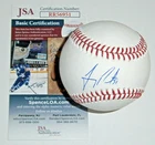 METS Freddy Peralta signed baseball JSA COA AUTO Autographed New York