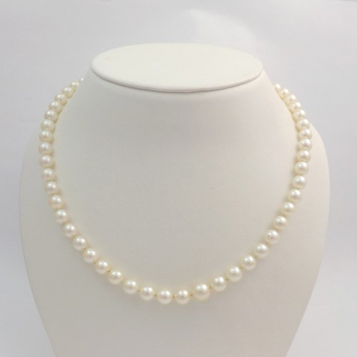 6mm Akoya Pearl Necklace 18 inch 