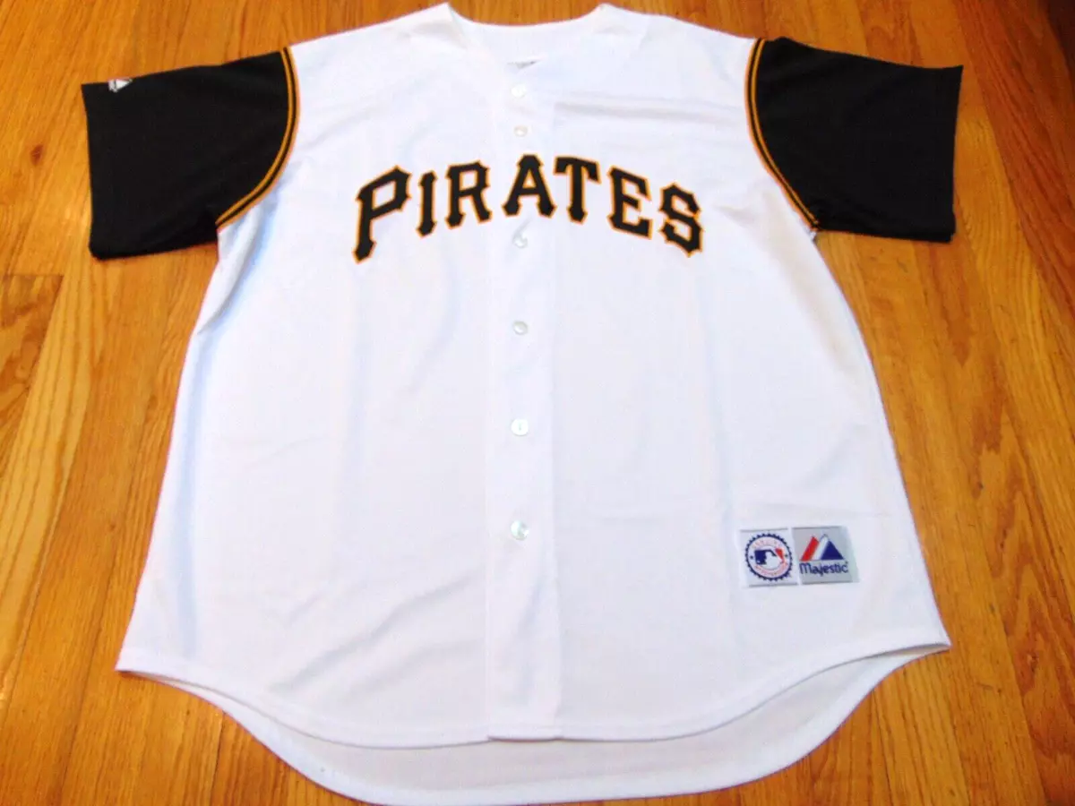 Vintage Y2K Majestic Pittsburgh Pirates Stitched MLB Baseball Jersey Size XL