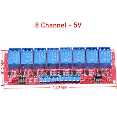1/2/4/6/8-Kanal Relais Modul 5V 12V 24V Optokoppler Relaiskarte Relaisplatine - Picture 24 of 26