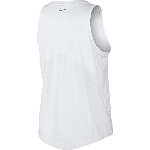 Tanque para correr Nike Miler para mujer blanco/plateado reflectante grande AJ8102-100 - Imagen 2 de 2