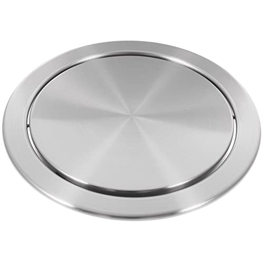 Trash Can Lid Simple Trash Grommet Embedded Countertop Round Cover Swing9622-image