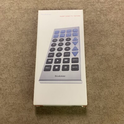 Brook Remote Control Brookstone Super Sized TV Remote w/ Instruction Book Glow In The Dark ...