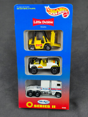 1996 Hot Wheels McKee Little Debbie Series II 3-Pack Set 16189 New in Box