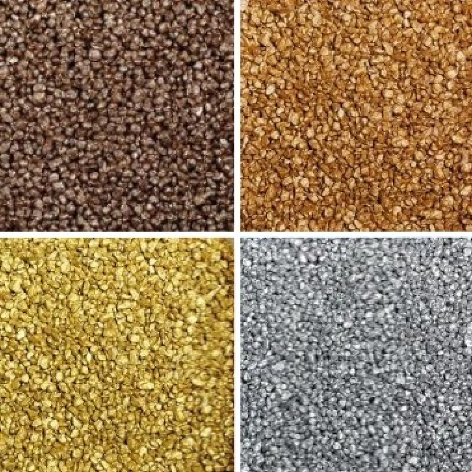 EUROSAND AQUARIEN-KIES Bodengrund RUNDKIES Metallic 2-3mm/5 kg Aquarium Kies Aquarienkies