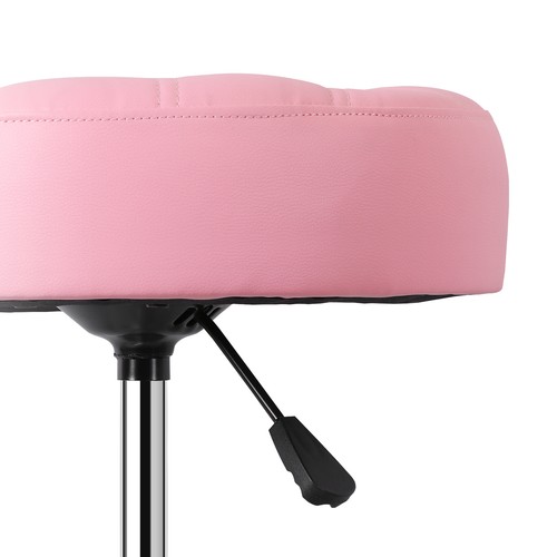 PU Leather Vanity stool Adjustable Height 360° Swivel Chair Makeup Stool Pink - Picture 12 of 22