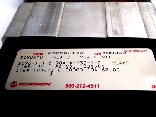 Norgren EC90-A-1-0-90A-D-130-1-0 Power Clamp/ Pepperl Fuchs NBN2F581160S6E8V1 - Picture 3 of 8