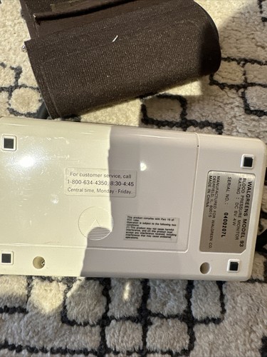 WALGREENS BLOOD PRESSURE MONITOR, MODEL 93 - 第 2/2 張圖片