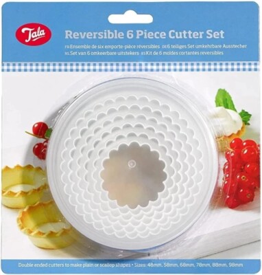 Tala Compact Boxed Set 6 Reversible Doppelseitige Kuchen Backen Schneider Kunststoff