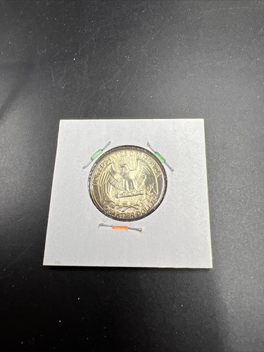 1964 P Washington 25c Silver Quarter Coin Neat Toning CH BU UNC SKU#AB - Picture 6 of 9
