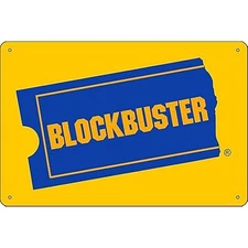 Blockbuster Video Vintage Movie Poster Sign Weatherproof Aluminum