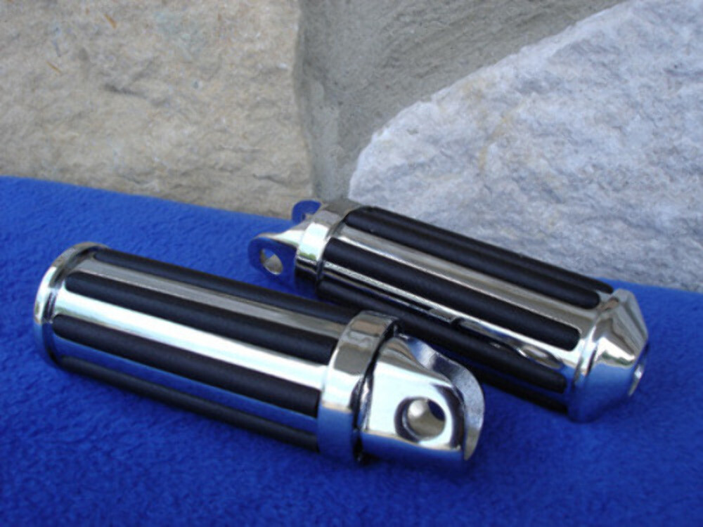 INLAY RIDER PEGS FOR HARLEY BIG TWIN FLH SPORTSTER 52 UP | eBay