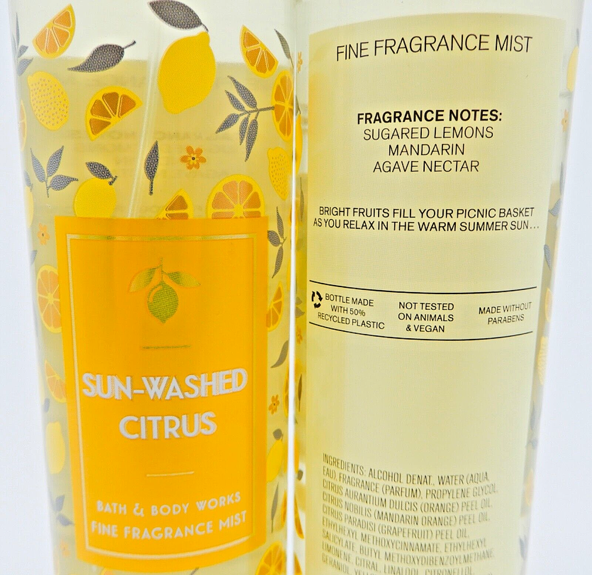 3 BATH & BODY WORKS SUN WASHED CITRUS FINE FRAGRANCE BODY MIST
