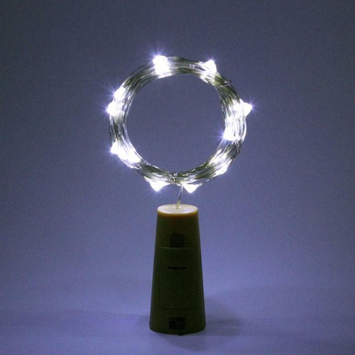 Bottle String Light 2m Cork Shaped 20 LED Fairy Party Christmas Gin Wine Glass - Picture 4 of 12