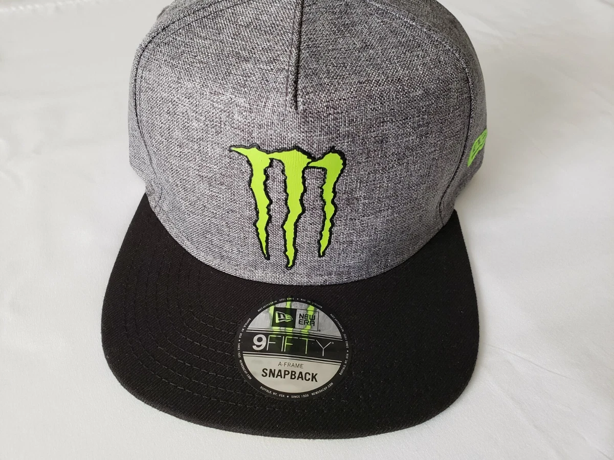 Monster Energy New Era 9Fifty Athlete Snapback Hat Cap Gray **NEW
