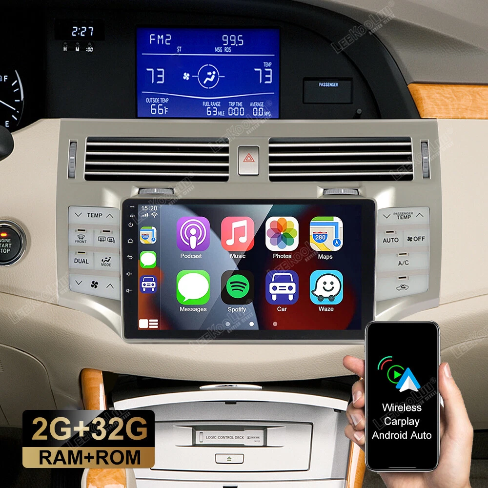 9" Android Car Stereo With CarPlay & Android Auto - For Toyota Avalon 2006-2011