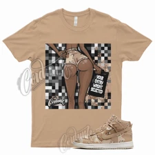 Tan ENTRY T Shirt for Dunk High Desert Camo Hemp Sail Velvet Brown Pink 1